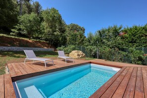 A heated pool