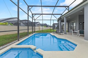 Una piscina riscaldata