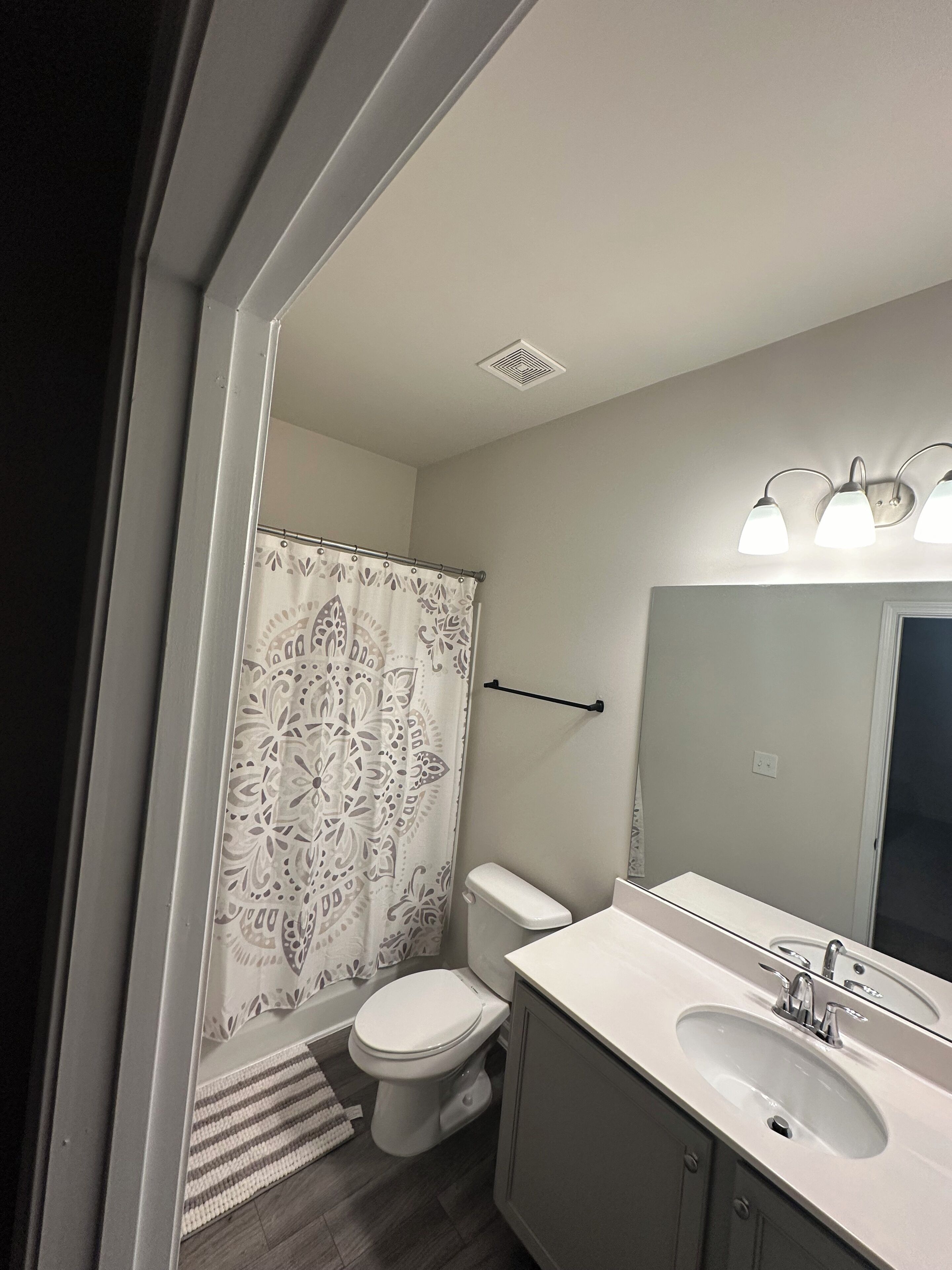 Towels, soap, toilet paper