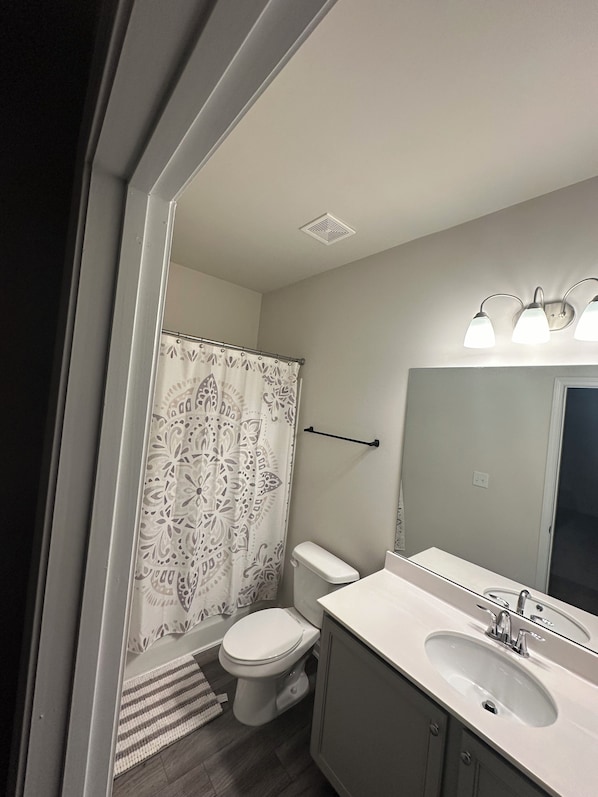 Towels, soap, toilet paper