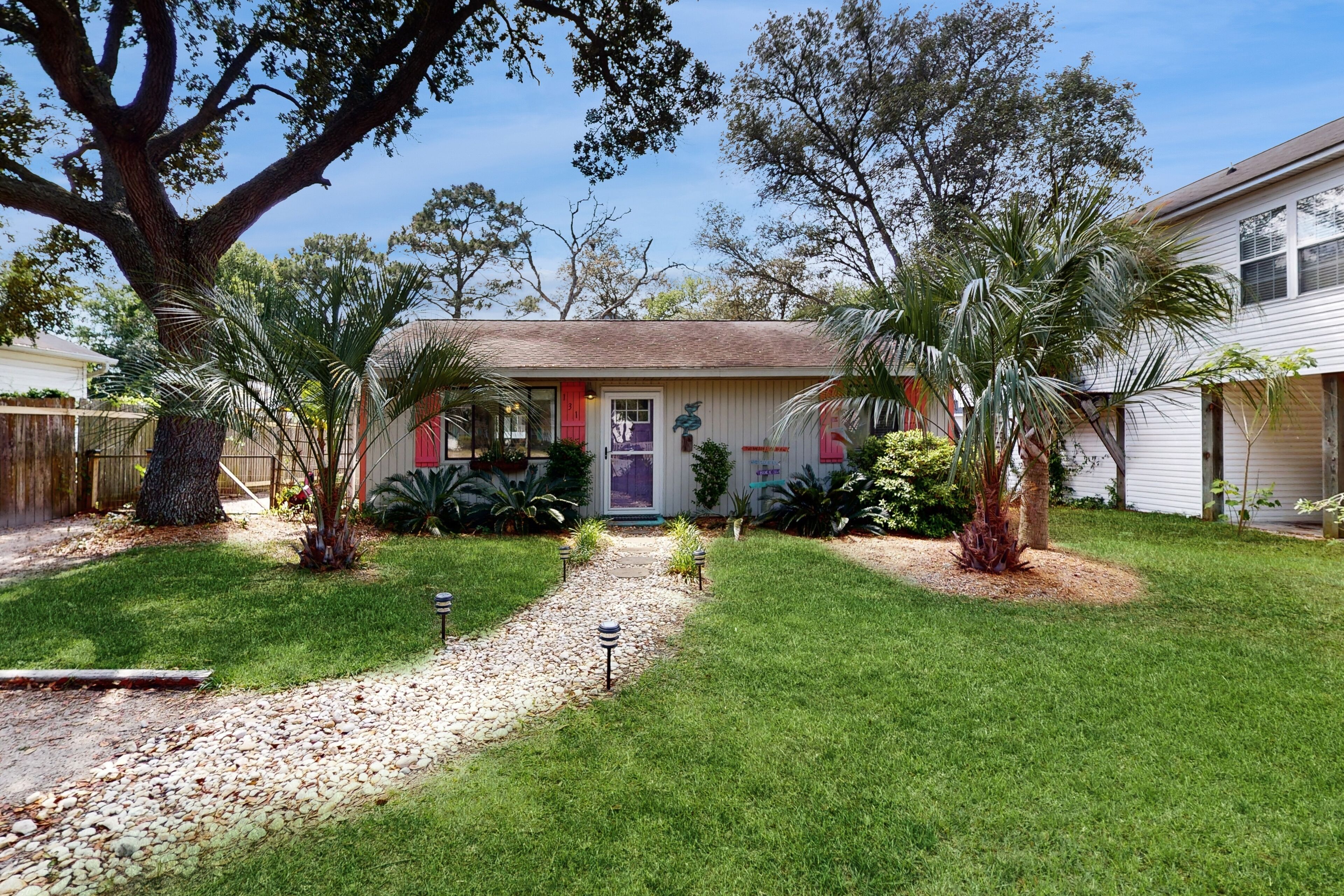 Coastal home with short walk to the beach and fire pit