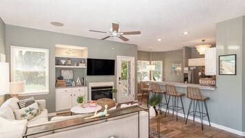 Smart TV, books, video library