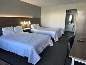 Double Room, 2 Queen Beds | Free WiFi, bed sheets - Home-Towne Lodge (Omaha)