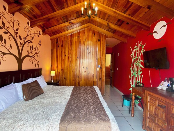 1 bedroom, WiFi, bed sheets - Beautiful Room with Balcony (2 pax)  (Mazamitla)