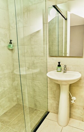 Towels, soap, toilet paper