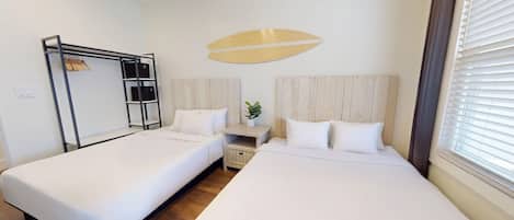 3 bedrooms, bed sheets