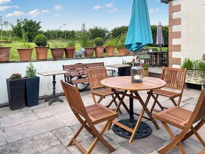 屋外ダイニングエリア