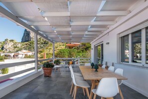 House, Garden View | Terrace/patio - Seaview Villa In Mongerbino (Santa Flavia)