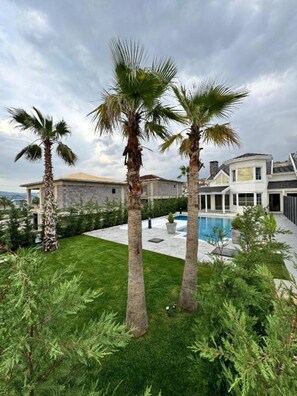 Pool - Sunken seated fire pit villa! (Foca)
