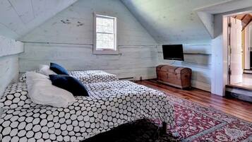 2 makuuhuonetta, vuodevaatteet