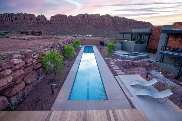Una piscina climatizada