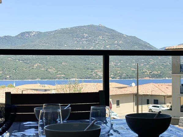 Outdoor dining - New! Bel'Orizonte T - Two rooms near the sea (PROPRIANO)