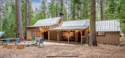 LAZY BEAR CABIN! Sleeps 10-12, wheelchair accessible, great Highway 4 location.