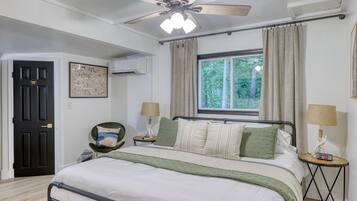 2 bedrooms, travel crib, WiFi, bed sheets