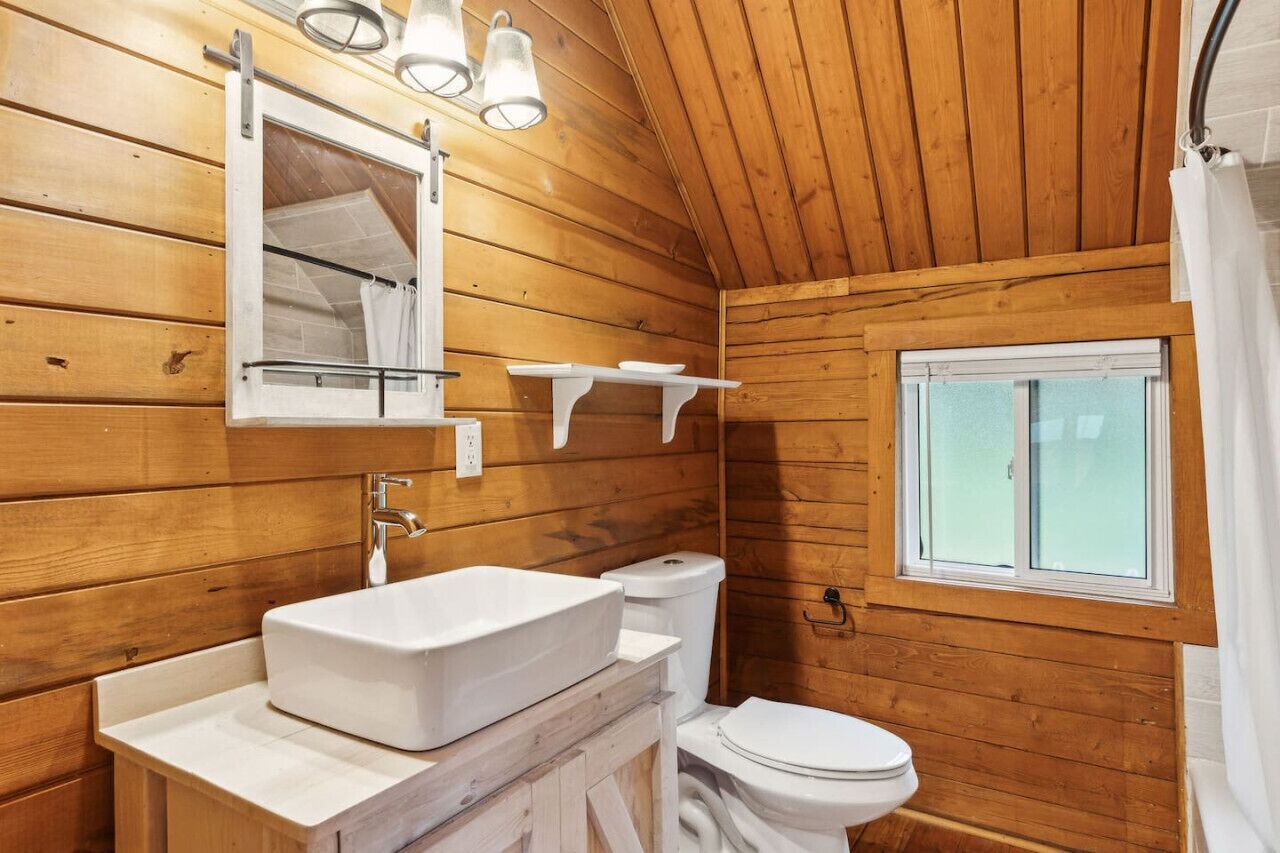 Hair dryer, towels, toilet paper