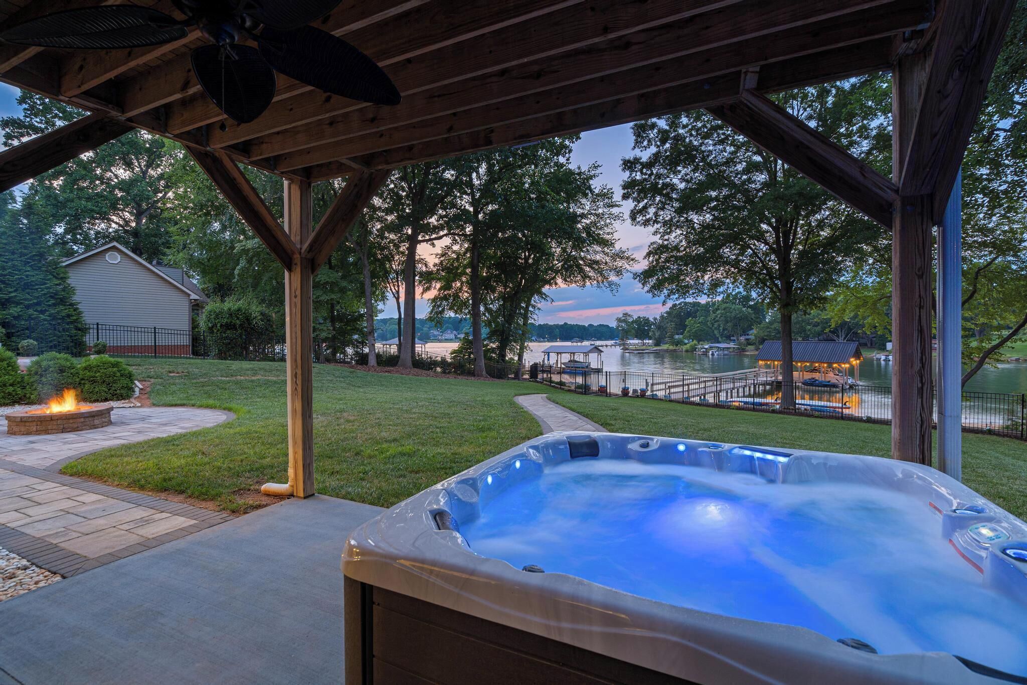 Luxury Lakefront Retreat with Game Room, Private Beach, Dock and Paddle Boards!