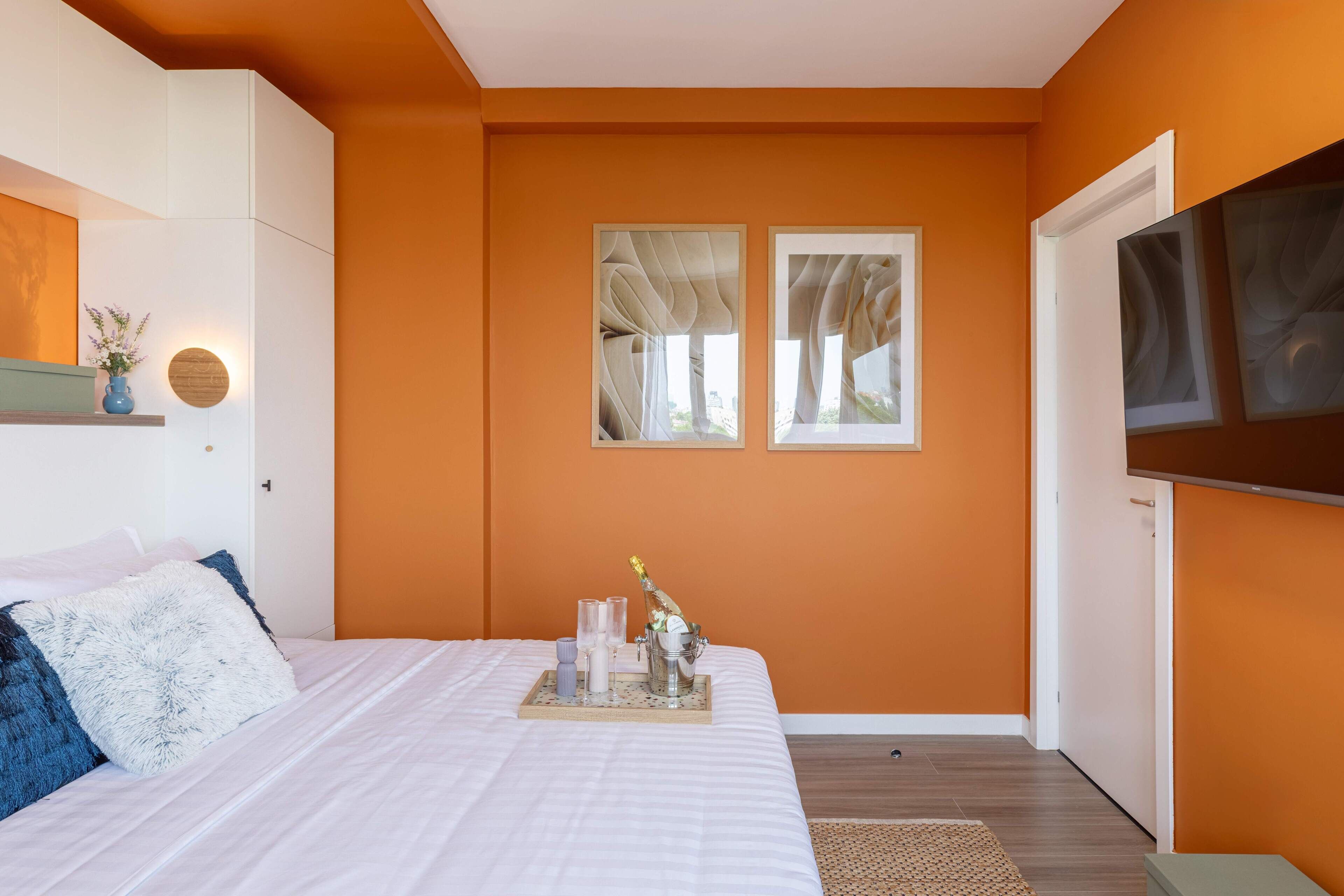 Departamento Deluxe, 1 cama King size, para no fumadores, cocina | 1 habitación, ropa de cama de alta calidad y camas con efecto memoria 