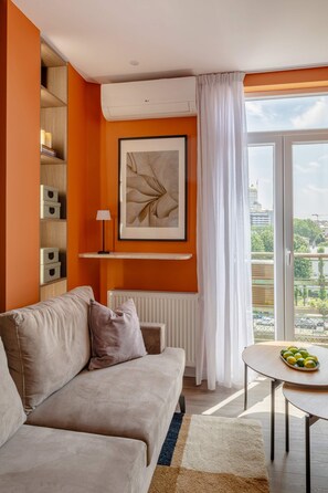 Interior - Playful & Bright 1BR near The Faculty of Law (Bucharest)