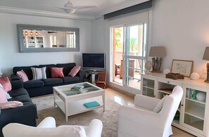 Living area - 3 bedrooms penthouse duplex (Estepona)