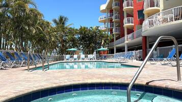 A heated pool