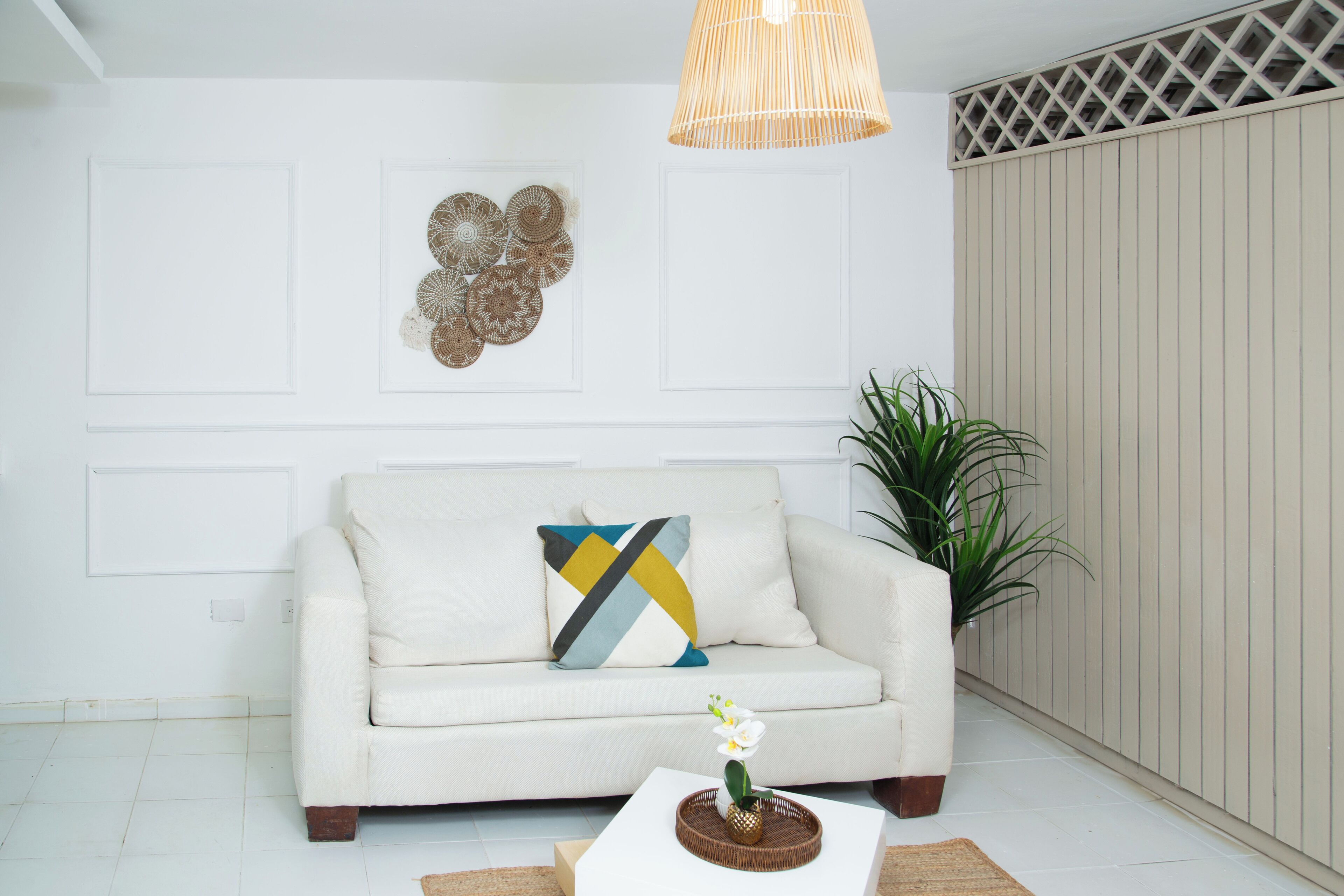 Design Condo, Garden View, Poolside | Living area | 32-inch flat-screen TV with digital channels, pay films, heated floors