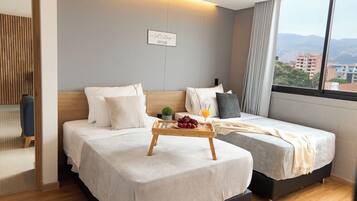 2 slaapkamers, beddengoed