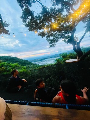 全景小屋, 浴缸, 山景 | 客房景觀