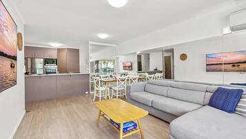 Apartment, Balcony, Ocean View | Living area | Flat-screen TV
