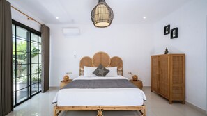 Basic Villa, Patio, Pool View | 2 bedrooms, Egyptian cotton sheets, premium bedding, bed sheets - Villa Kali Uluwatu (Pecatu)