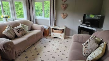 TV, fireplace, stereo