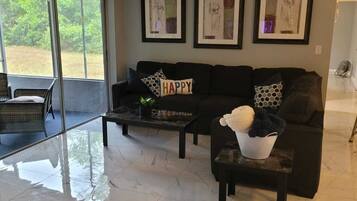 Smart TV, video games, DVD player, video library