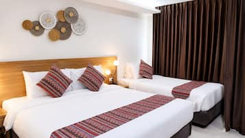 Quarto triplo luxo | Wi-Fi de cortesia, roupa de cama