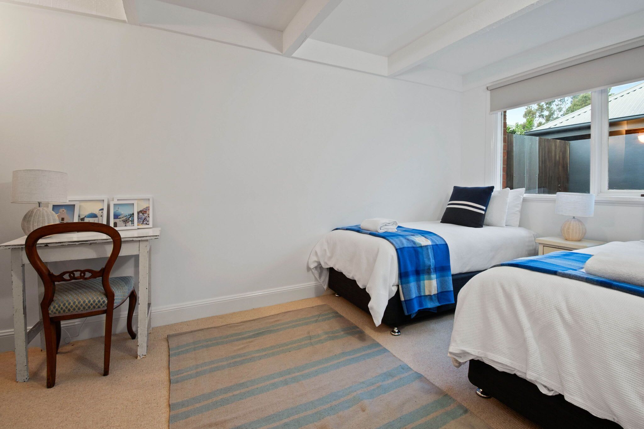 3 bedrooms, desk, iron/ironing board, travel cot