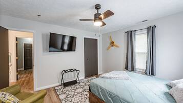 2 soveværelser, skrivebord, strygejern/strygebræt, gratis Wi-Fi