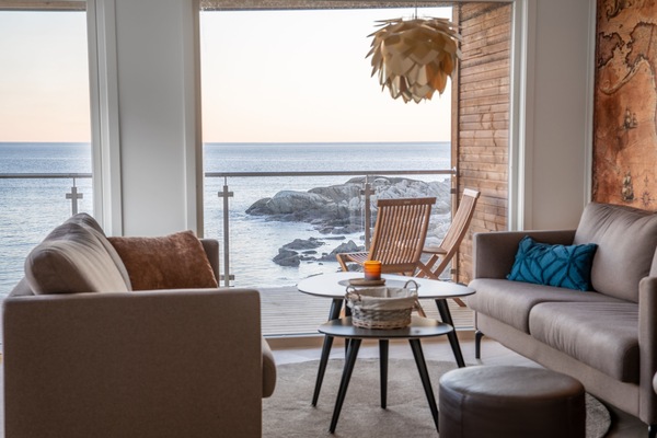 Casa de campo Confort, vistas al mar | Zona de estar | Una televisión de pantalla plana