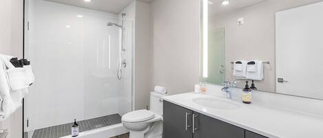 Hair dryer, towels