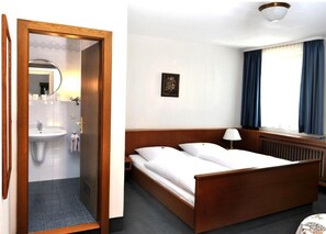 In-room safe, desk, laptop workspace, blackout curtains - Hotel Grüner Baum (Pommersfelden)