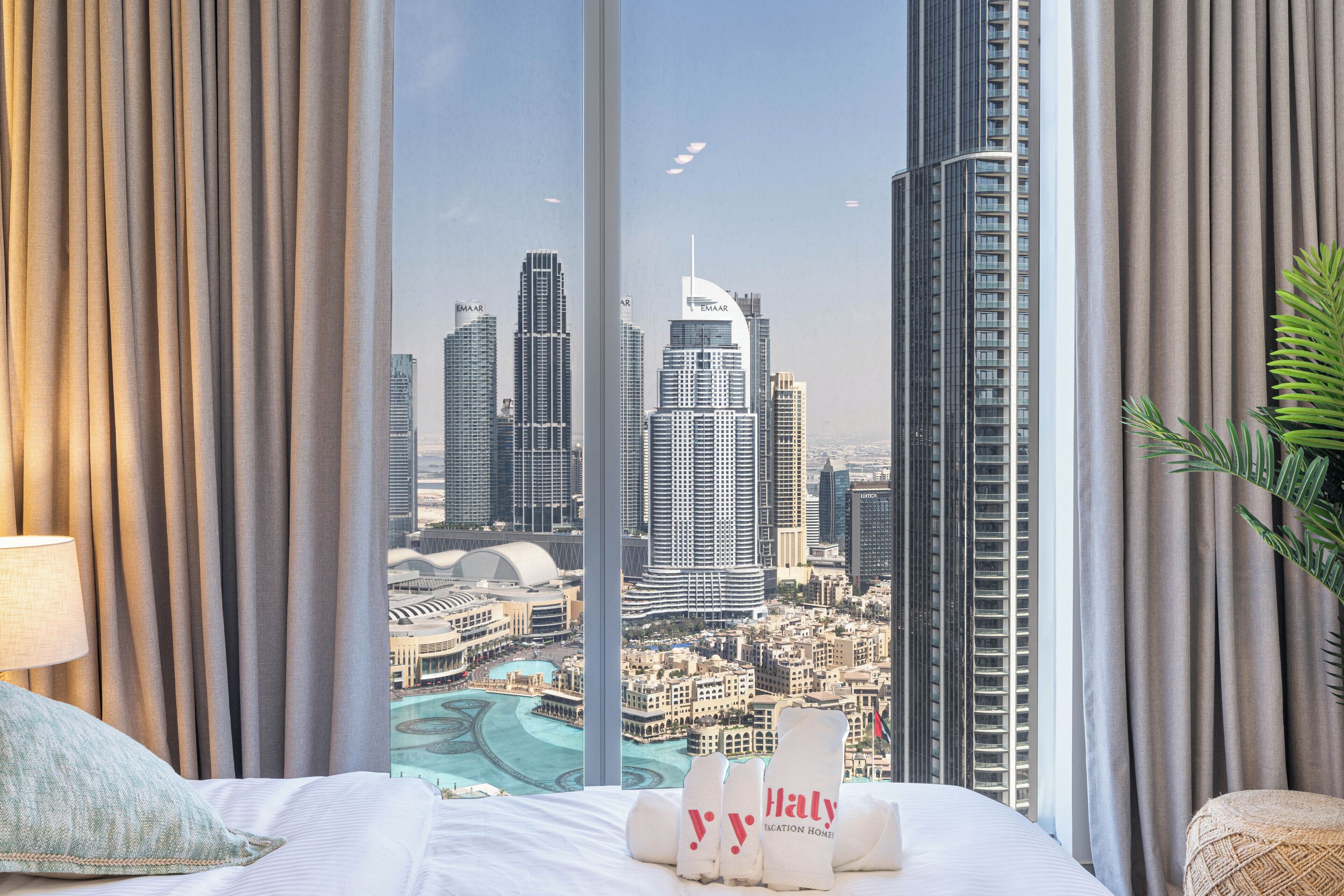 奢華公寓, 3 間臥室, 城市景, 高層 | 3 間睡房、羽絨被、特厚豪華床墊、房內夾萬