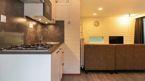 Fridge, stovetop, coffee/tea maker, electric kettle - Semi-detached bungalow for 2 persons (Kootwijk)