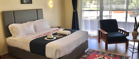 Executive Double Room, Pool View | Premium bedding, free WiFi