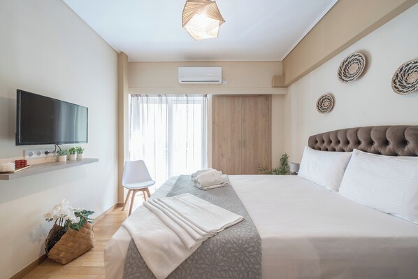 Apartamento Confort, vistas a la ciudad | 2 dormitorios, sábanas de algodón egipcio, ropa de cama de alta calidad