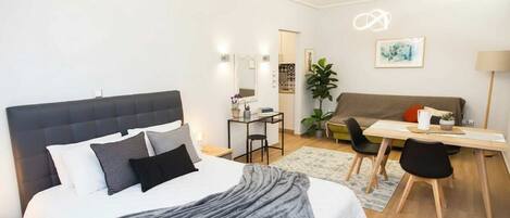 1 chambre, fer et planche à repasser, Wi-Fi, draps fournis