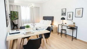 1 habitación, tabla de planchar con plancha, wifi y ropa de cama 