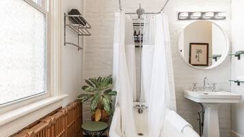 Hair dryer, towels