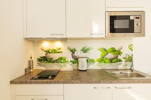 Microondas, horno, parrilla de estufa y lavavajillas 