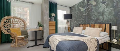 2 slaapkamers, een strijkplank/strijkijzer, wifi, beddengoed