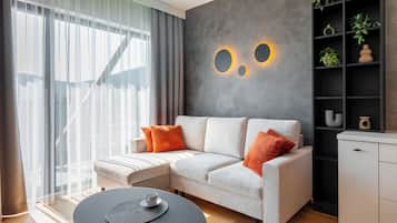 Comfort Apartment | Living room | 30-inch Smart TV with digital channels