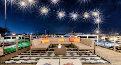 Huge Rooftop 4 Bed 4 Bath New Modern Home 15 Beds