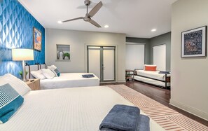 4 chambres, fer et planche Ă repasser, Wi-Fi, draps fournis