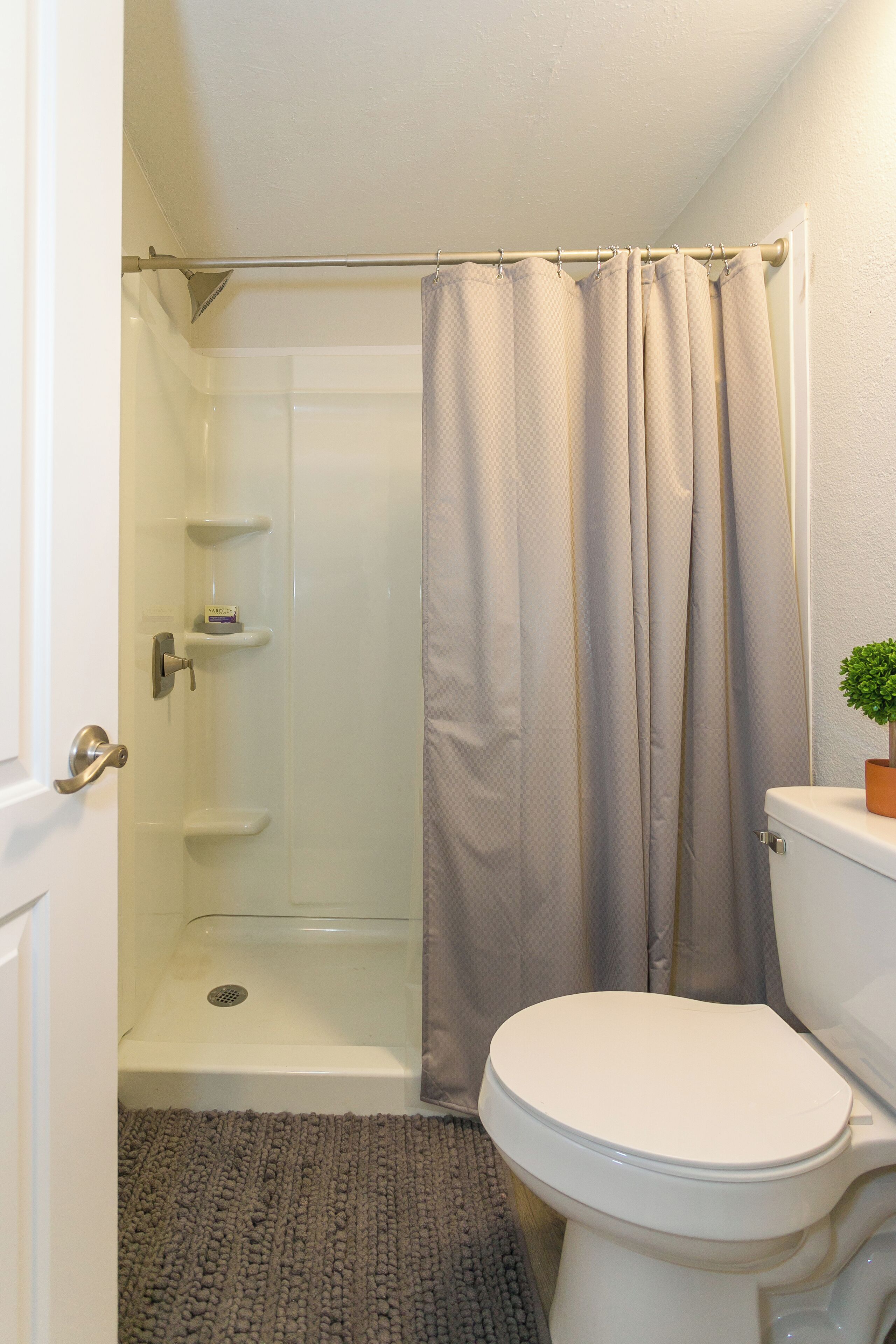 Towels, soap, toilet paper